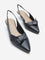 LUNA BLU Black Bow-Detailed Slingback Shoes