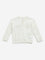 HOP Kids White Embossed Sweatshirt