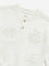 HOP Kids White Embossed Sweatshirt