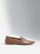 LUNA BLU Tan Solid Profile Loafers