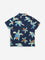 HOP Kids Navy Turtle Printed Shirt