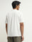 ETA White Embroidered Relaxed-Fit Cotton Blend Shirt