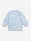 HOP Baby Light Blue Faux Fur Sweater