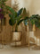 Westside Home Gold Etched Planter with Short Stand