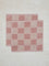 Westside Home Pink Checkered Design Face Towel (Set of 2)