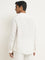 ETA White Solid Resort-Fit Cotton Shirt