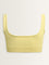 Superstar Light Yellow Ribbed Seam-Free Invisible Bra