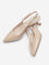 LUNA BLU Beige Slingback Kitten Shoes