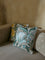 Westside Home Aqua Tulip Embroidered Cushion Cover