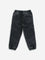 HOP Kids Charcoal Cargo-Style Mid-Rise Denim Joggers