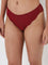 Wunderlove Dark Red Lace Detailed Brazilian Brief