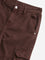 Y&F Kids Dark Brown Cargo-Style Straight - Fit Mid - Rise Jeans