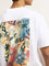 Nuon White Graphic Printed Relaxed-Fit Cotton T-Shirt