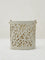 Westside Home Off-White Metal Fretwork Candle Holder