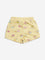 HOP Kids Yellow Ice-Cream Design Mid-Rise Shorts