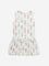 HOP Kids Off-White Ice-Cream Design Drop-Waist Cotton Dress