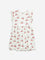 HOP Kids Off-White Cherry Printed Casual Cotton Dress