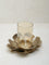 Westside Home Gold Floral Design Candle Stand