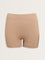 Superstar Light Taupe Textured High-Rise Boy Shorts Brief