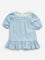 HOP Baby Blue Denim Straight Cotton Dress