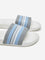 SOLEPLAY Grey Stripe Printed Pool Slides