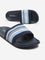 SOLEPLAY Navy Stripe Detailed Slides