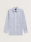 WES Formals Blue Striped Cotton Relaxed-Fit Shirt