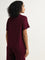 Wunderlove Burgundy Solid T-Shirt