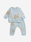 HOP Baby Mint Animal Printed Cotton T-Shirt with Pants Set