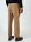 Ascot Tan Relaxed-Fit Mid-Rise Cotton Blend Chinos