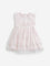 HOP Baby Light Pink Floral Embroidered Party Dress