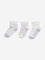 HOP Kids Lilac Printed Socks - Pack of 3