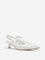 LUNA BLU Ivory Cut-Out Detailed Slingback Shoes