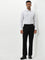 WES Formals Off-White Striped Relaxed-Fit Cotton Shirt