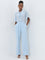 Wardrobe Light Blue High-Rise Trousers