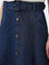 LOV Dark Blue High-Rise Denim Skirt