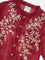 Utsa Kids Red Floral Embroidered A-Line Kurta with Inner (2-8 years)