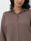 Gia Dark Brown Solid Shirt