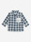 HOP Baby Navy Blue Checkered Cotton Shirt