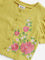 Utsa Kids Yellow Floral Embroidered Cotton Ethnic Top (2-8 years)