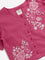 Utsa Kids Dark Pink Floral Embroidered Cotton Ethnic Top (8-14 years)