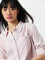 Nuon Pink Striped Printed Shirt