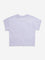 HOP Kids Lilac Animal Embroidered Cotton T-Shirt