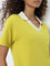 Studiofit Lime Collared Cotton T-Shirt