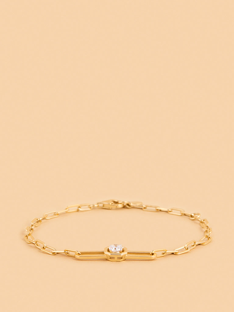 Bold Lab Diamond Chain Bracelet