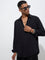ETA Black Crinkle-Textured Relaxed-Fit Cotton Shirt