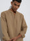 ETA Taupe Solid Relaxed-Fit Shirt