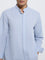 Ascot Light Blue Relaxed-Fit Linen-Blend Shirt