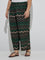 Diza Black Chevron Pattern Ethnic Pants