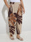 Diza Beige Tropical Detailed Ethnic Pants